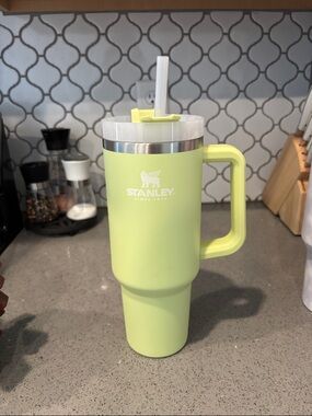 Stanley Lime Green Insulated Travel Tumbler with Handle